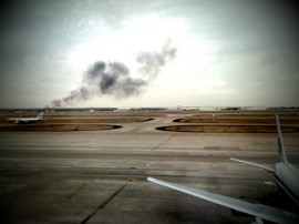 Random fire at DFW airport