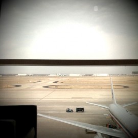 from the terminal d admirals club at the DFW airport.