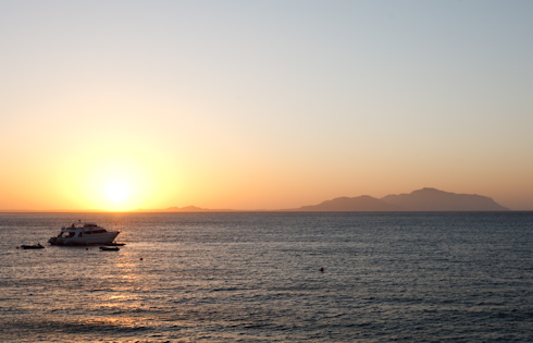 Sunrise over the Red Sea